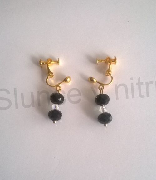 Náušnice klipsy swarovski elements šroubovací (BB231)