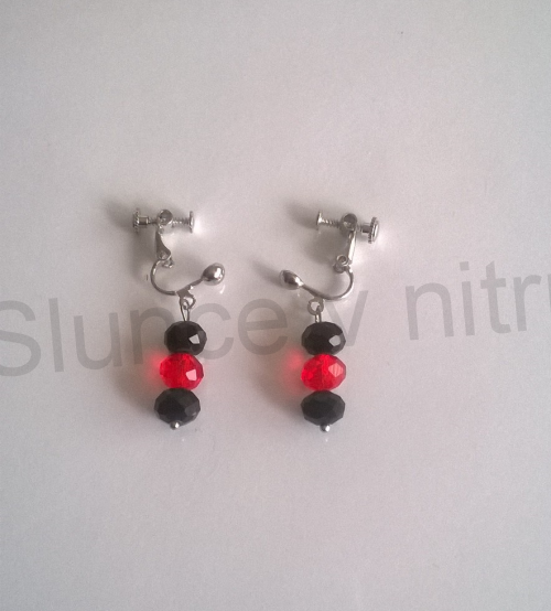 Náušnice klipsy se swarovskim šroubovací (BB236)