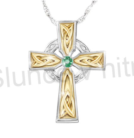 Náhrdelník s přívěškem kříže z chirurgické oceli (BD132)