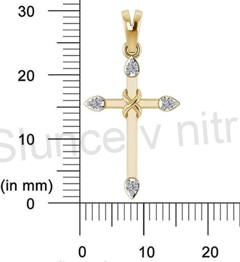 Náhrdelník s přívěškem kříže (BD138)