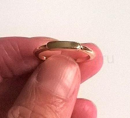 Romantický prsten s ozdobou – zlatý, velikost 58 (BP276)