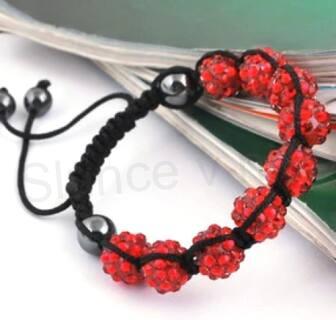 Resin náramek shamballa zelený (BC405)