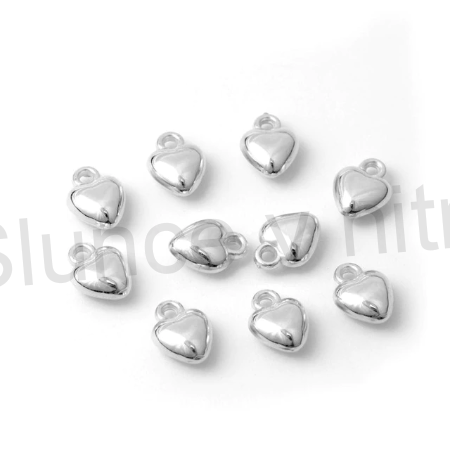 Přívěsek srdíčko 6 x 8,3 mm (AA201)