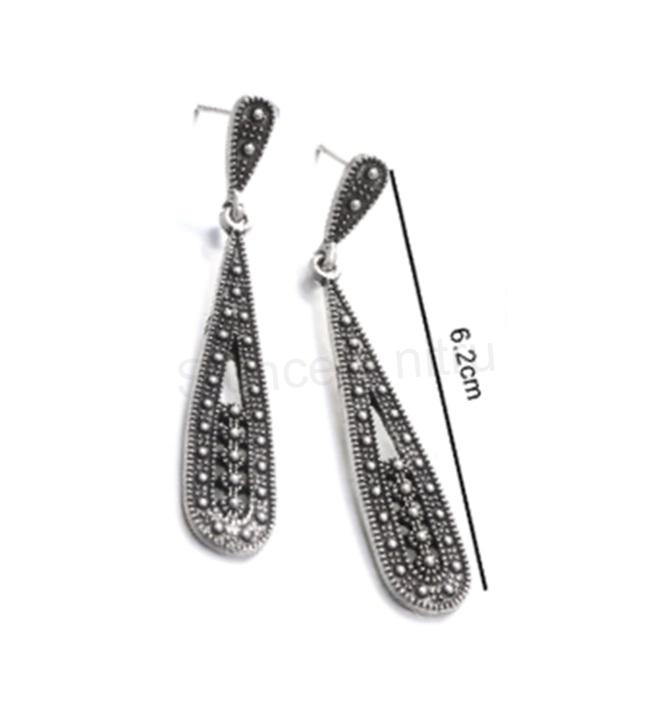 Puzetové dlouhé bohemia náušnice – etnický styl (BB251)