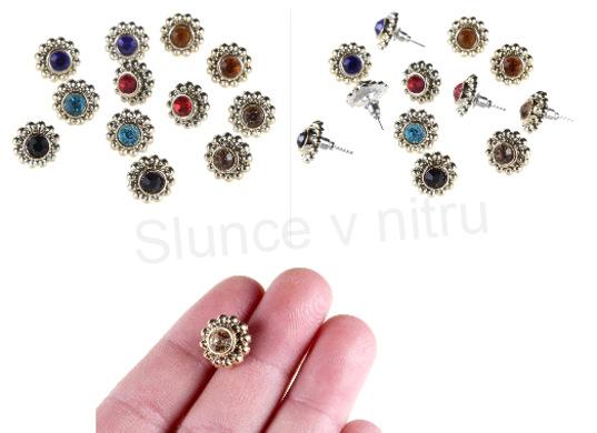 Puzetové náušnice starodávné (BB256)