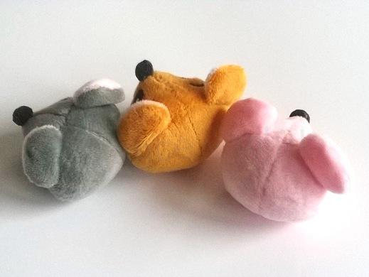 Plyšová hračka myš šedá (D82)