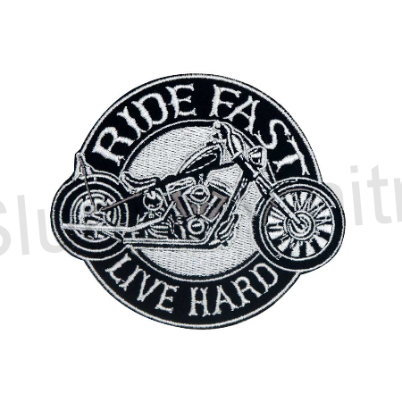 Moto nášivka Ride Fast Live hard (C279)