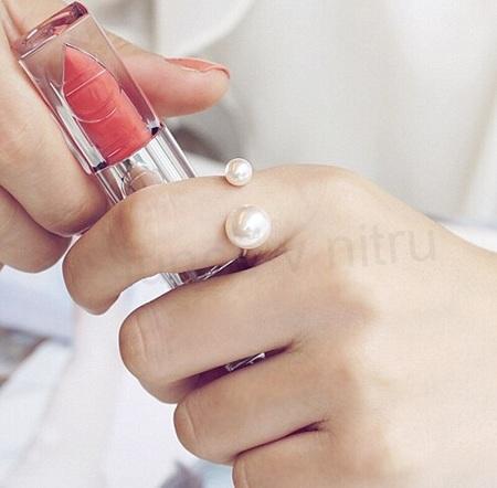 Otevřený perlový prsten bohemia stříbrný (BP138)