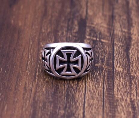 Pánský prsten templářský kříž (BP15)