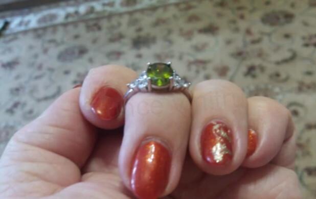 Postříbřený prsten se zirkonem a křišťály velikost 61 (BE127)