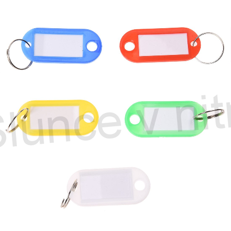 Štítky na klíče s kroužkem více barev (L22)