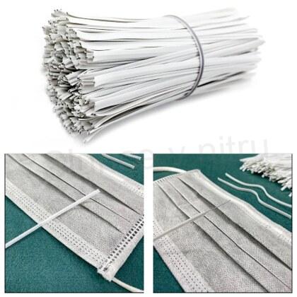 Drátky do roušek poplastované ploché 40 kusů v balení (C289)