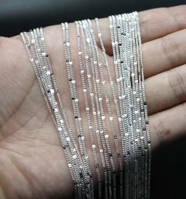 Jemný řetízek 40 cm - stříbrný (Y10)