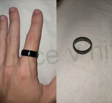 Pánský prsten z černého titánu (BP146)