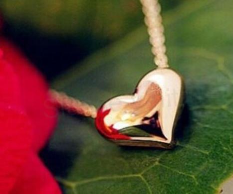 Náhrdelník s ozdobou srdíčko pozlacený (BD224)