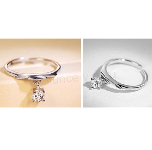 Postříbřený otevřený prsten znamení zvěrokruhu rak (BP152)