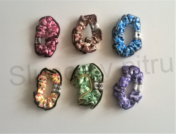 Velká gumičká do vlasů modrá (H172)