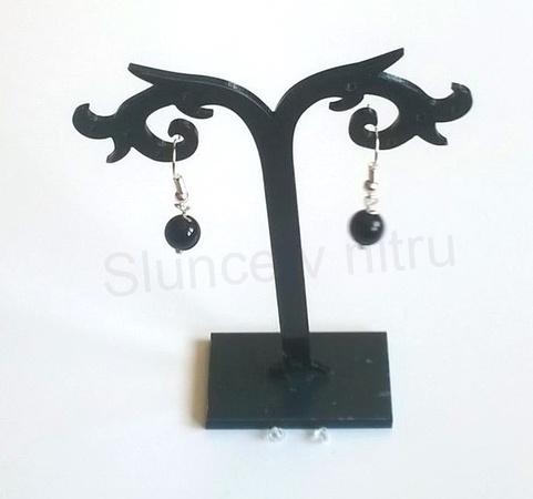 Minerální Onyxové náušnice (X229)