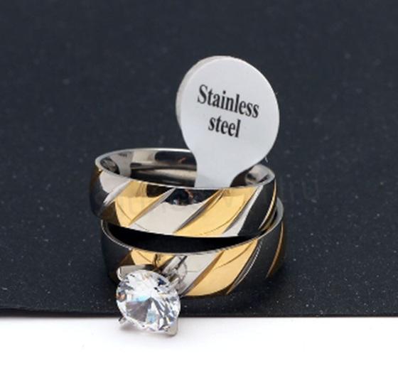 Snubní prsteny z nerez oceli – velikost 57 (BP150)