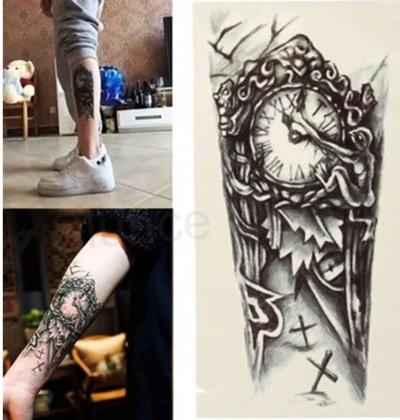 Voděodolné, dočasné tetovaní hodiny (E602)