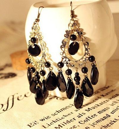 Dlouhé visací střapcové náušnice (BB315)