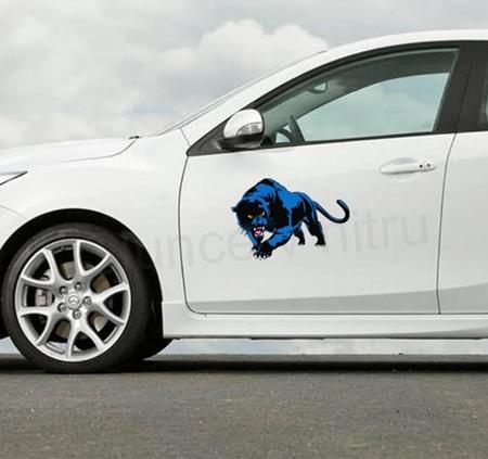 Samolepky na auto modrý panter (E174)