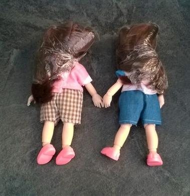 Pohyblivá panenka Doll 16 cm s dlouhými vlasy (D212)