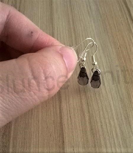 Visací náušnice malá slza, kapka (BB372)