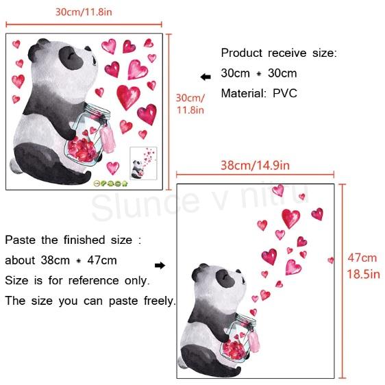 3D Dětská Samolepicí tapeta Panda (E182)