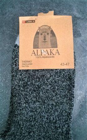 Alpaka vlněné zdravotní thermo ponožky vel.43 - 47 (K105)