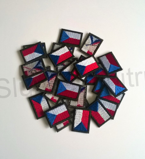 Vojenská nášivka vlajka česká republika (C380)