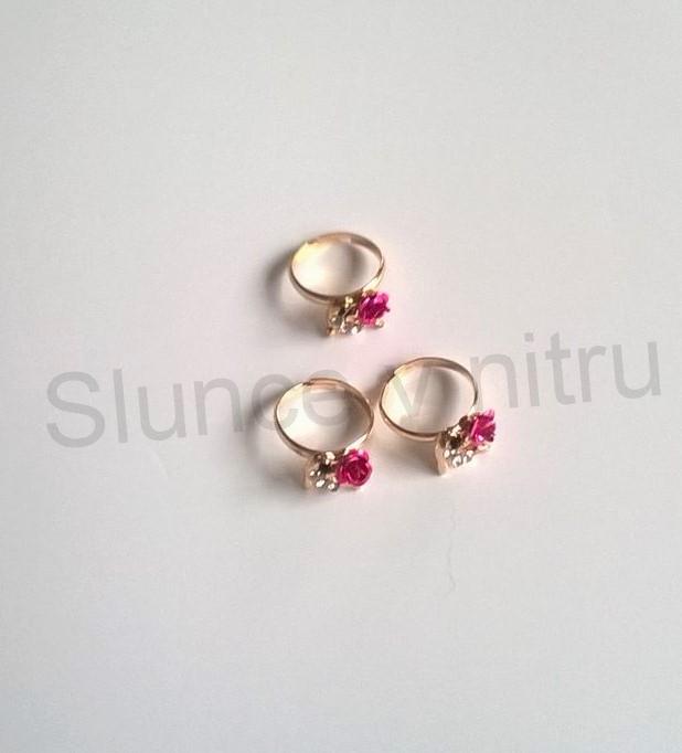 Nastavitelný drobný prsten delfín s křišťály (BP162)