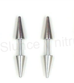 Náušnice z nerezové oceli kužel více barev (BB402)