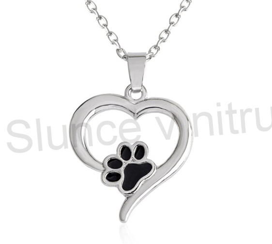 Náhrdelník Tlapka v Srdci (BD243)