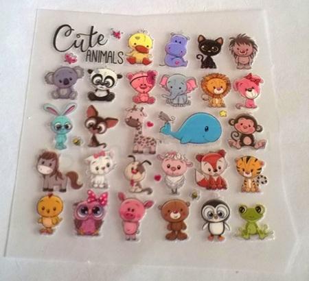 Samolepicí nažehlovací nášivky Zvířátka (C405)