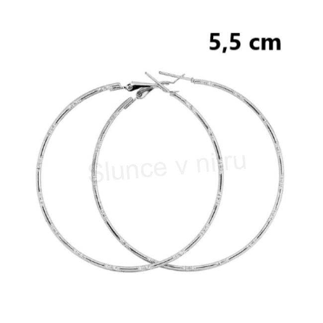 Kruhové náušnice kruhy z chirurgické oceli (BB83)