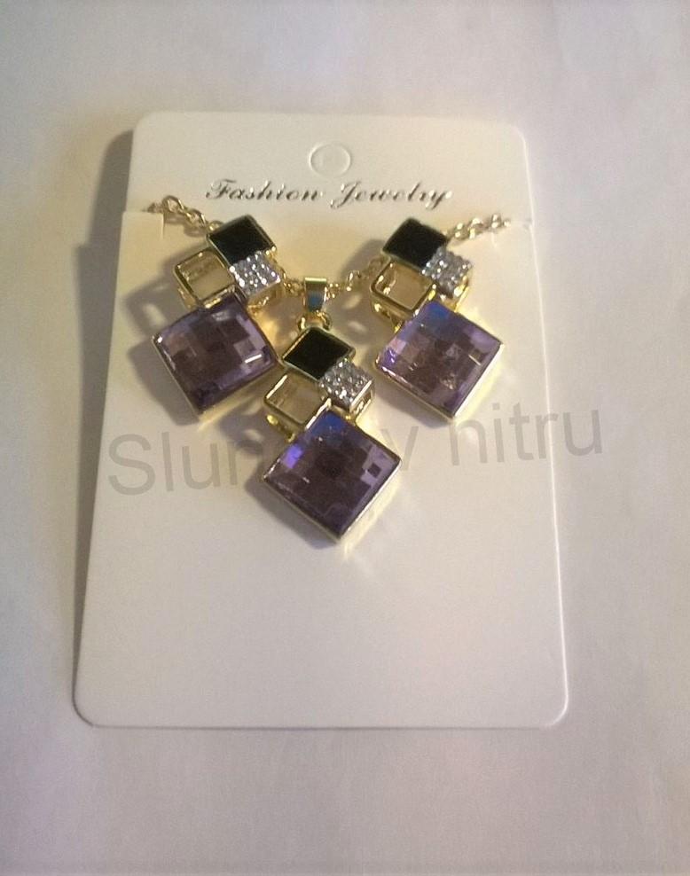 Souprava šperků pozlacená s Krystaly (BS74)