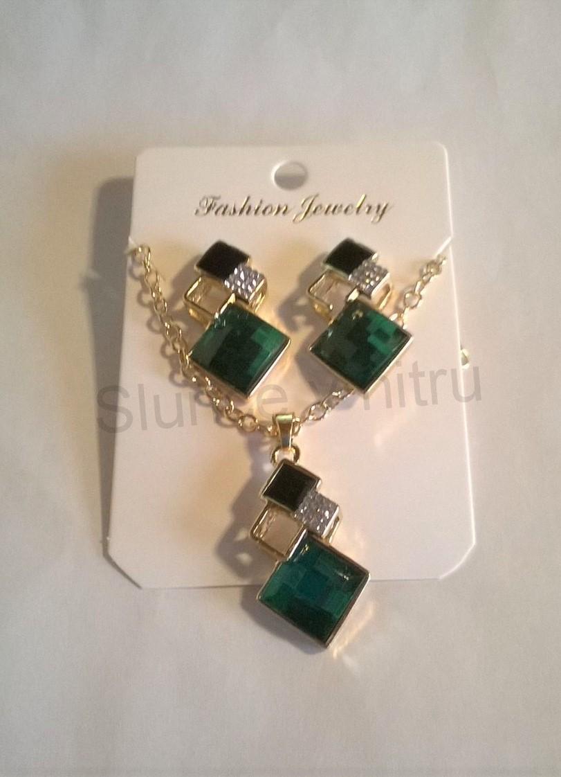 Souprava šperků pozlacená s Krystaly (BS77)