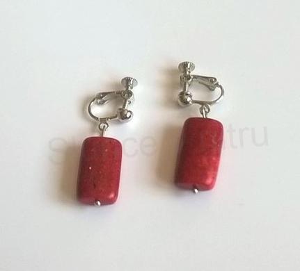 Minerální náušnice Korál Houbový (X375)