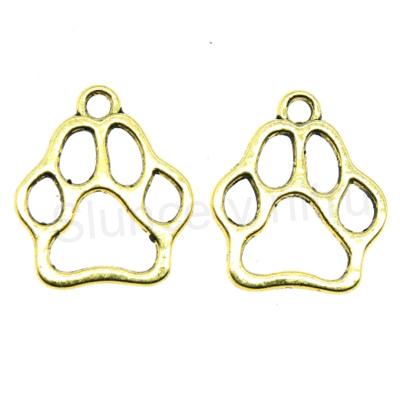 Přívěšek Tlapka (zlatá) 13 x 11 mm (AA51)