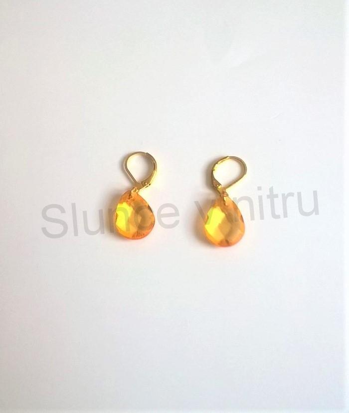 Náušnice z chirurgické oceli Slzy, Kapky broušené (BB408)