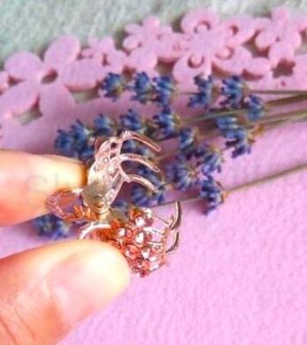 Skřipec, skřipeček do vlasů - zdobený s kamínky (H24)