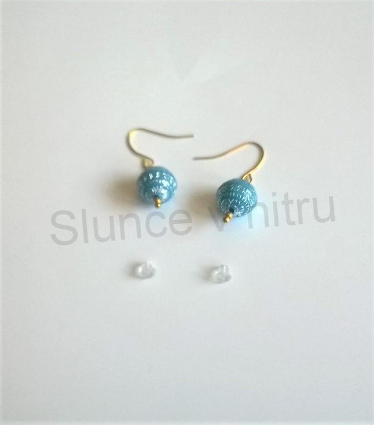 Náušnice z chirurgické oceli Pokovené Kuličky (BB409)