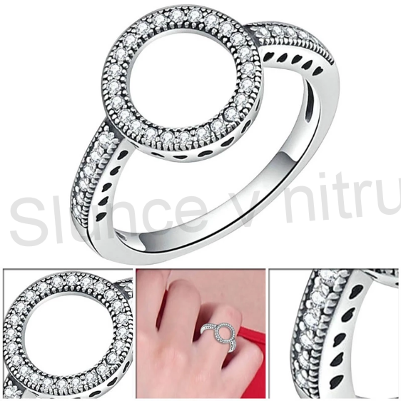Prsten s kruhem a zirkony (BP32)