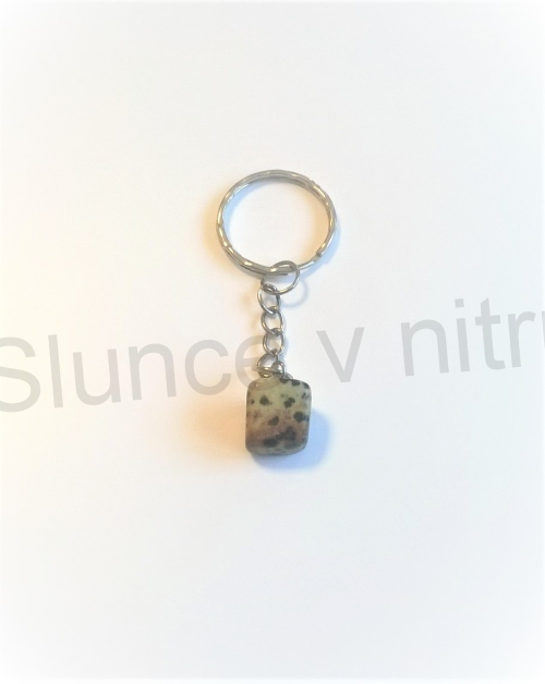 Přívěsek na klíče - minerální s jaspisem (D241)