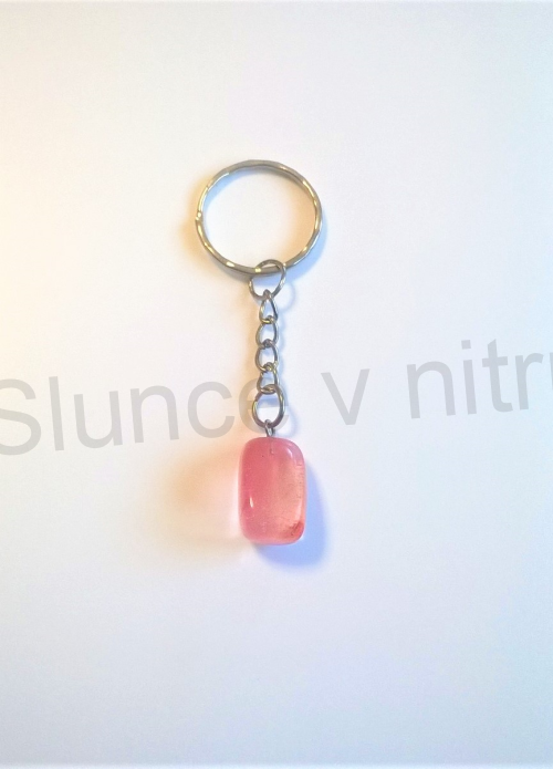 Přívěsek na klíče - minerální melounový křemen (D242)