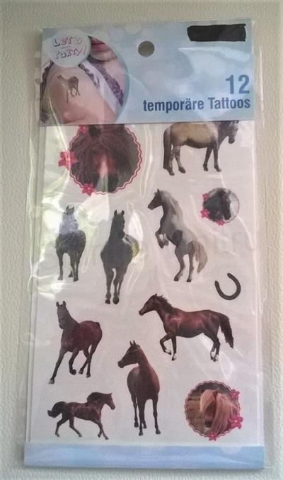 Voděodolné, dočasné tetovaní kůň, koník (E234)