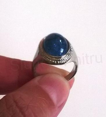 Minerální prsten s Jantarem postříbřeno (X446)