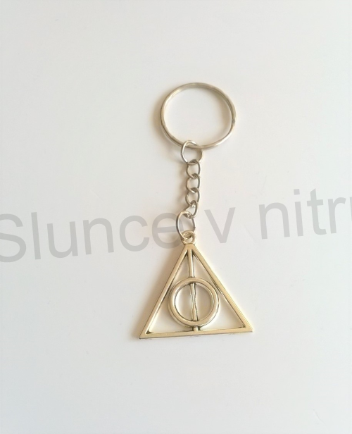 Přívěsek na klíče -  Harry Potter - Relikvie Smrti - stříbrné (D288)