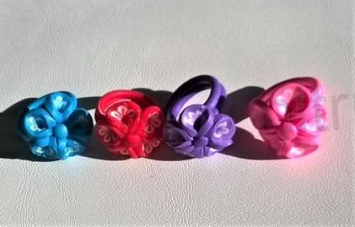 Dětský polymerový prsten modrý (BP64)